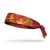 USC Trojans Cardinal and Gold SC Interlock Flex Tie Headband